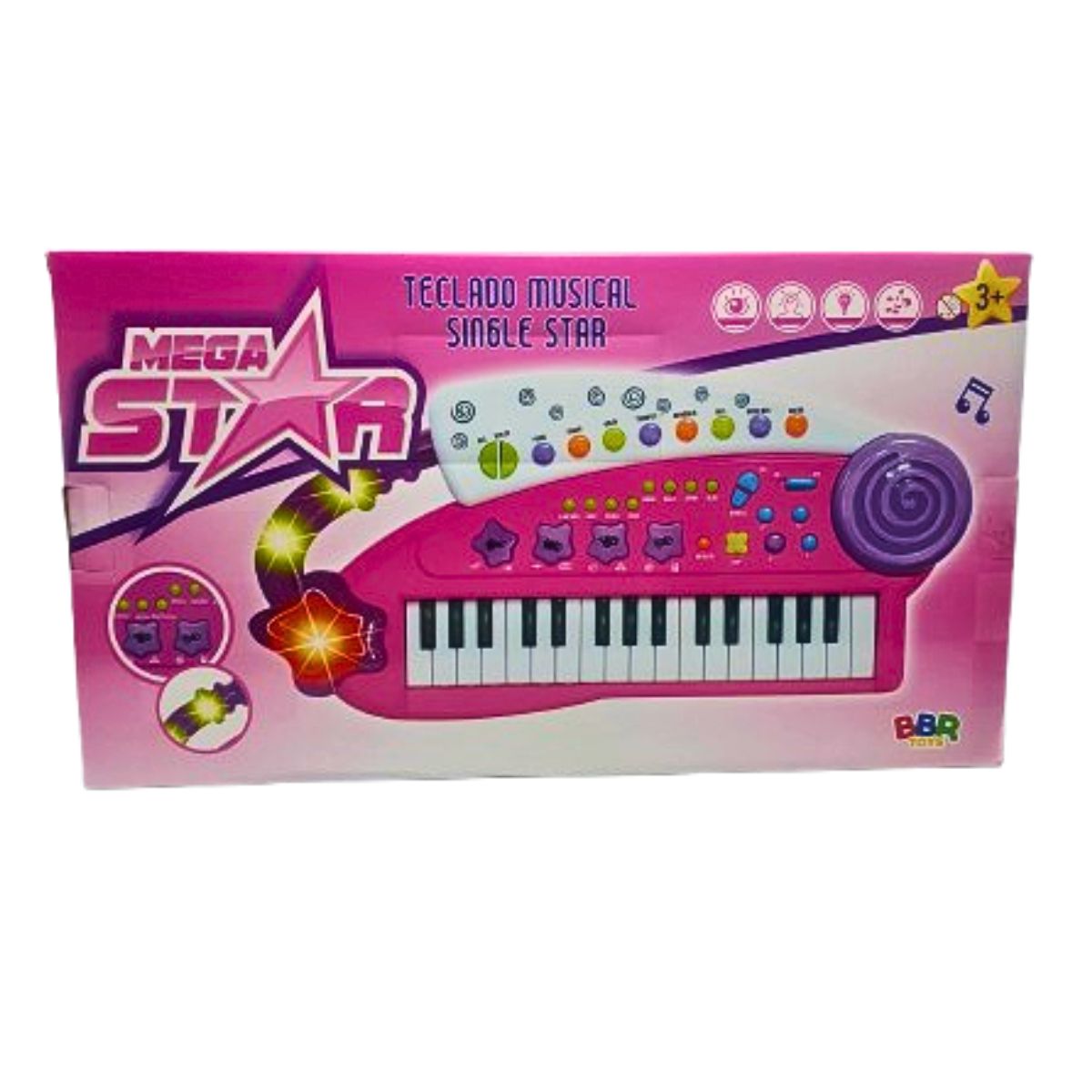Brinquedo Teclado Musical Rosa Single Star - Bbr Toys Brinquedo Teclado Musical Rosa Single Star - Bbr Toys